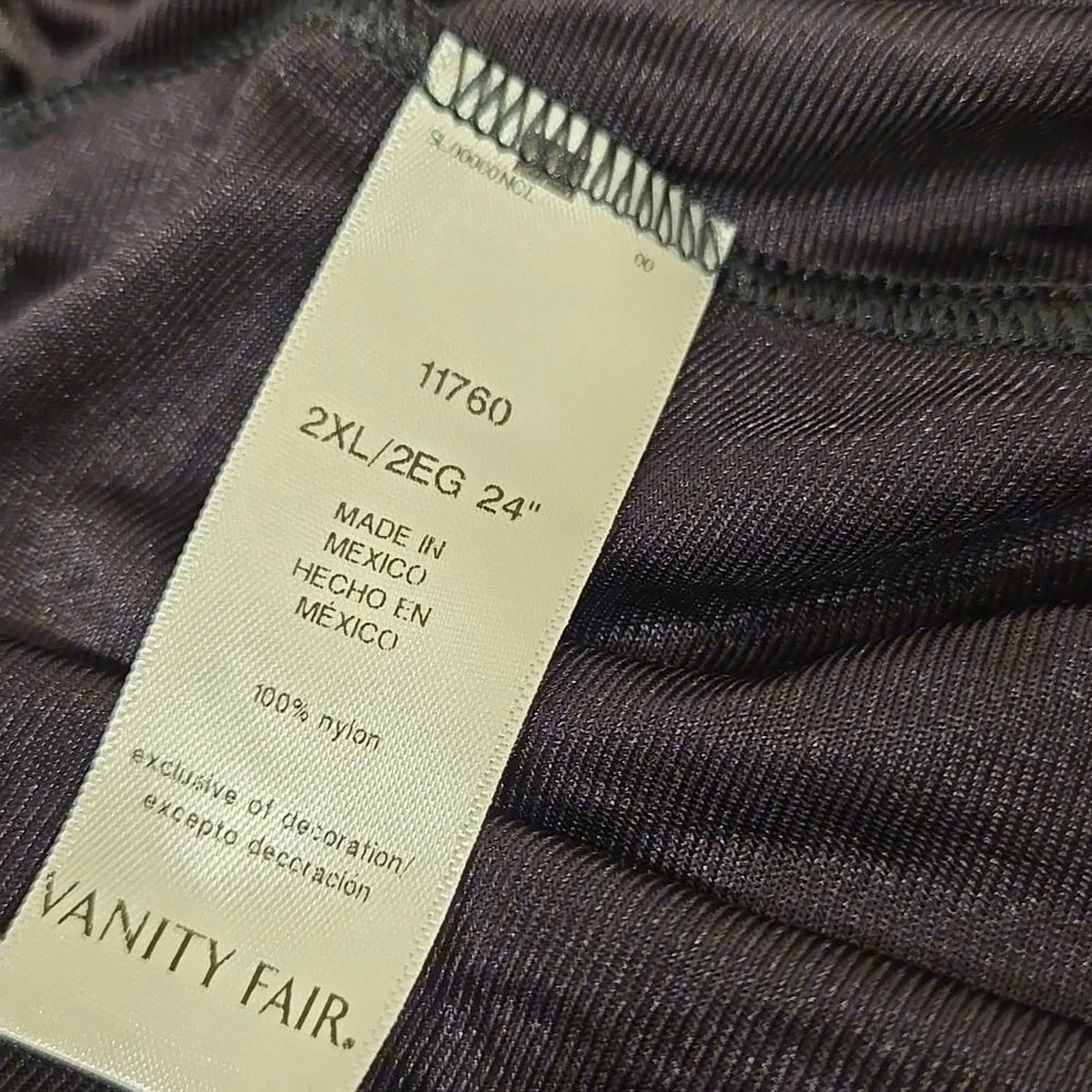 ❤️NWOT Vanity Fair Classic Black A-Line Half-Slip 2X - Picture 11 of 11